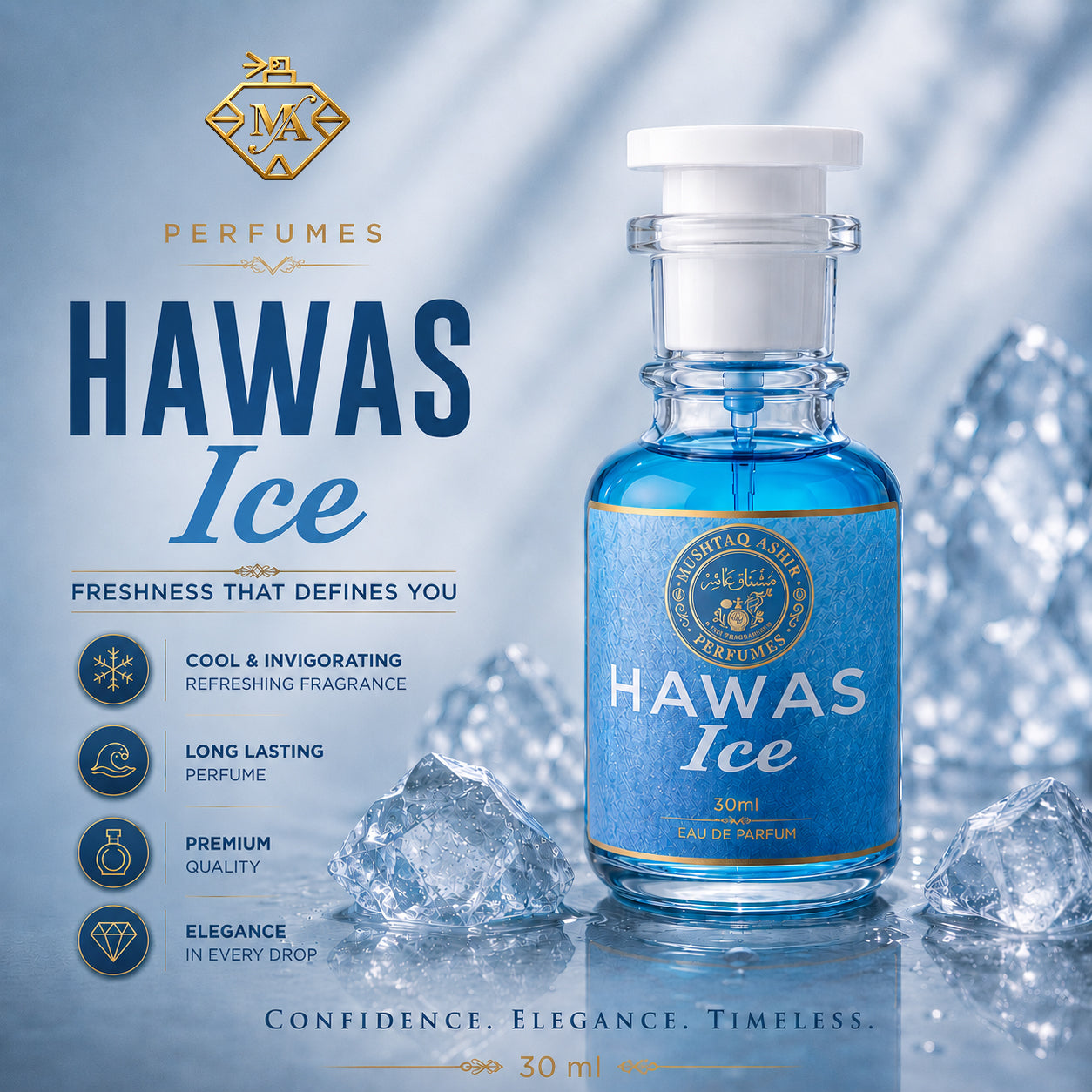 Hawas Ice – Fresh & Long Lasting Perfume | MA PERFUMES